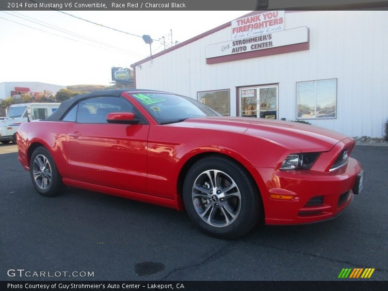 Race Red / Charcoal Black 2014 Ford Mustang V6 Convertible