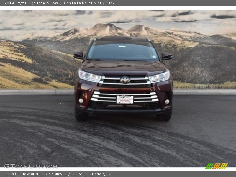 Ooh La La Rouge Mica / Black 2019 Toyota Highlander SE AWD