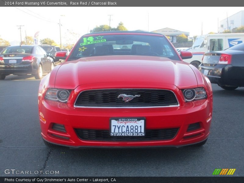 Race Red / Charcoal Black 2014 Ford Mustang V6 Convertible
