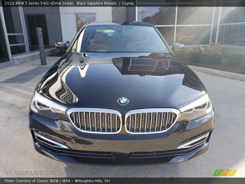 Black Sapphire Metallic / Cognac 2019 BMW 5 Series 540i xDrive Sedan