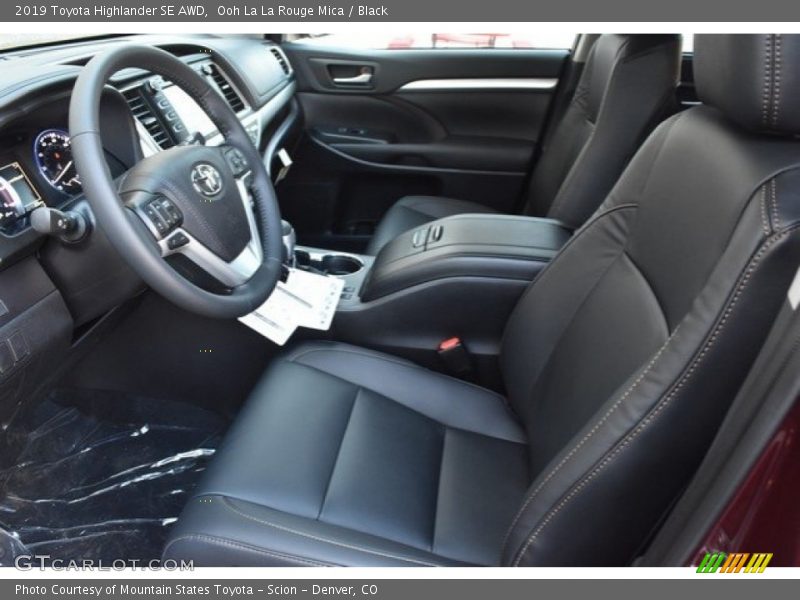 Ooh La La Rouge Mica / Black 2019 Toyota Highlander SE AWD