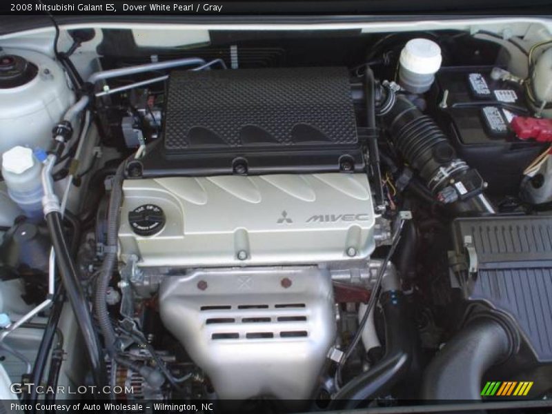 Dover White Pearl / Gray 2008 Mitsubishi Galant ES