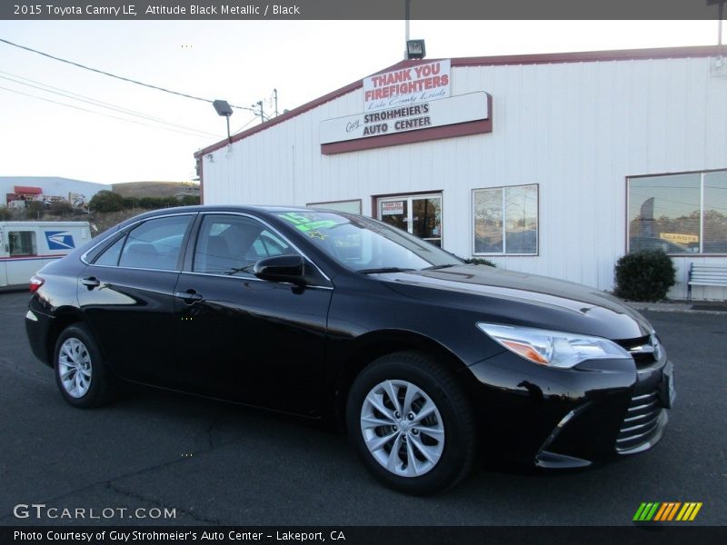 Attitude Black Metallic / Black 2015 Toyota Camry LE