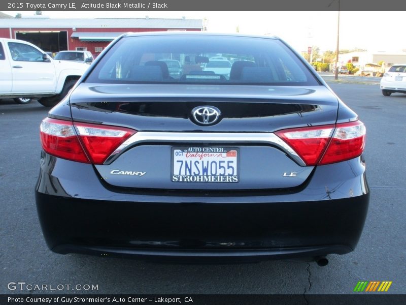Attitude Black Metallic / Black 2015 Toyota Camry LE