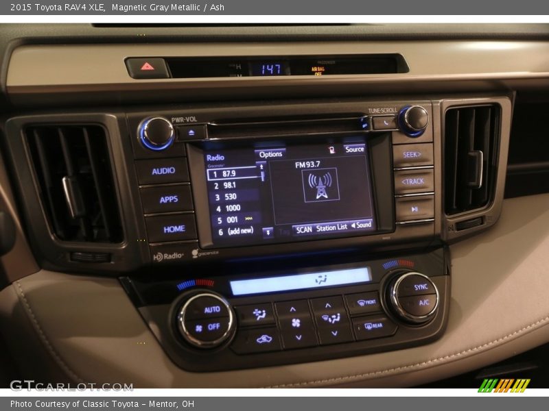 Magnetic Gray Metallic / Ash 2015 Toyota RAV4 XLE