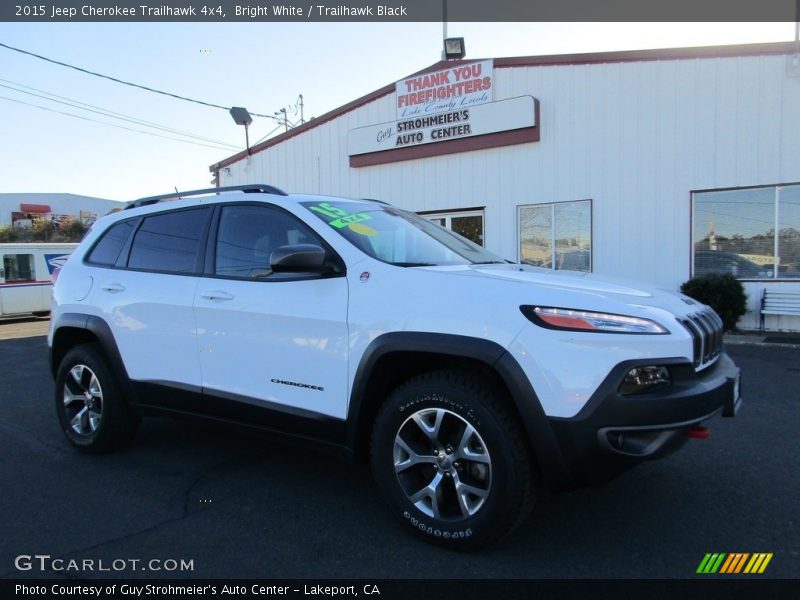 Bright White / Trailhawk Black 2015 Jeep Cherokee Trailhawk 4x4