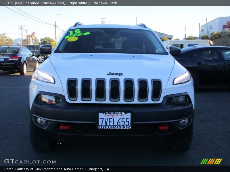 Bright White / Trailhawk Black 2015 Jeep Cherokee Trailhawk 4x4