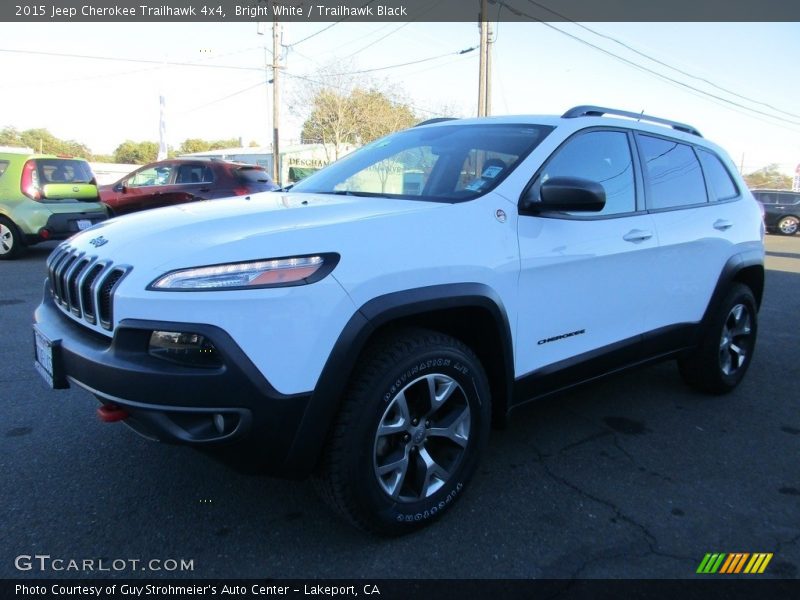 Bright White / Trailhawk Black 2015 Jeep Cherokee Trailhawk 4x4