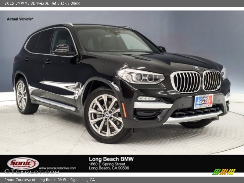 Jet Black / Black 2019 BMW X3 sDrive30i