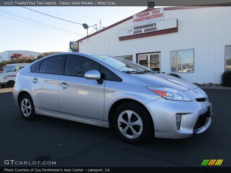 Classic Silver Metallic / Misty Gray 2015 Toyota Prius Two Hybrid