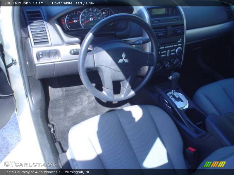 Dover White Pearl / Gray 2008 Mitsubishi Galant ES