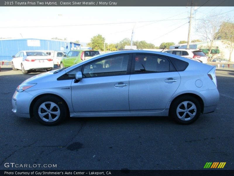 Classic Silver Metallic / Misty Gray 2015 Toyota Prius Two Hybrid