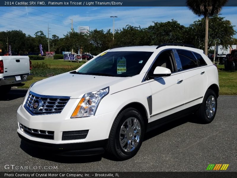 Platinum Ice Tricoat / Light Titanium/Ebony 2014 Cadillac SRX FWD