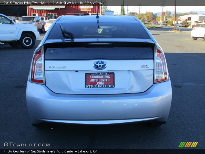 Classic Silver Metallic / Misty Gray 2015 Toyota Prius Two Hybrid