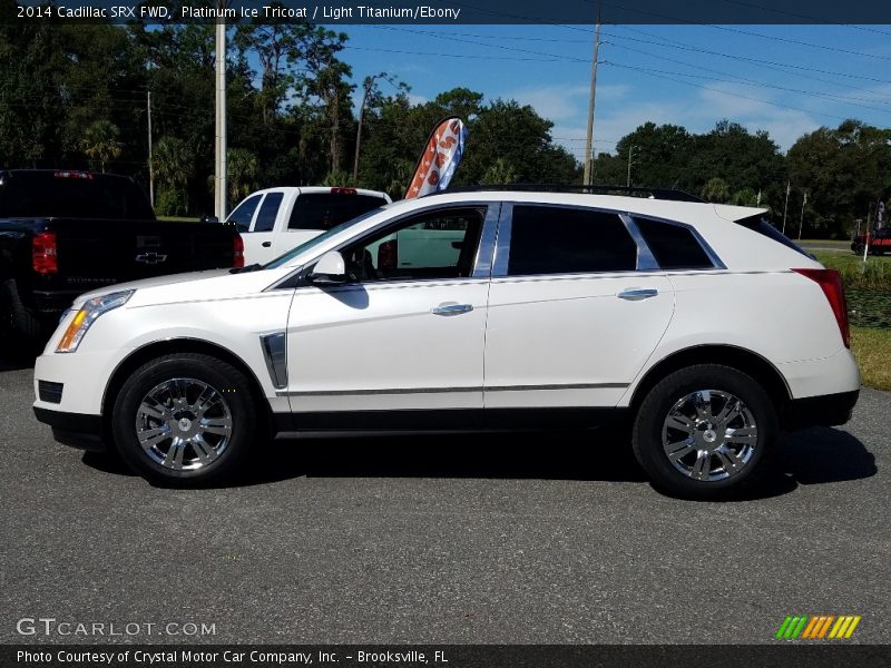 Platinum Ice Tricoat / Light Titanium/Ebony 2014 Cadillac SRX FWD