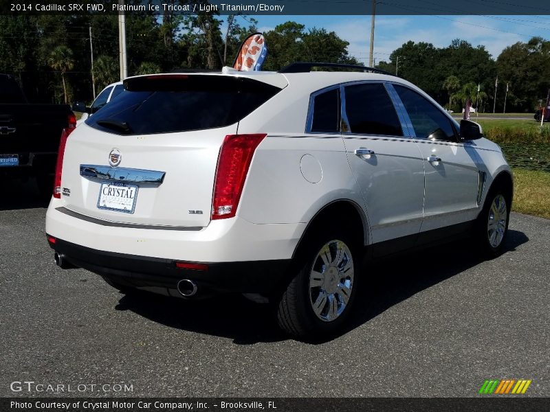 Platinum Ice Tricoat / Light Titanium/Ebony 2014 Cadillac SRX FWD