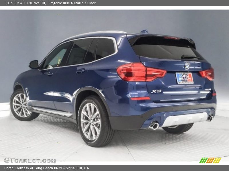 Phytonic Blue Metallic / Black 2019 BMW X3 sDrive30i