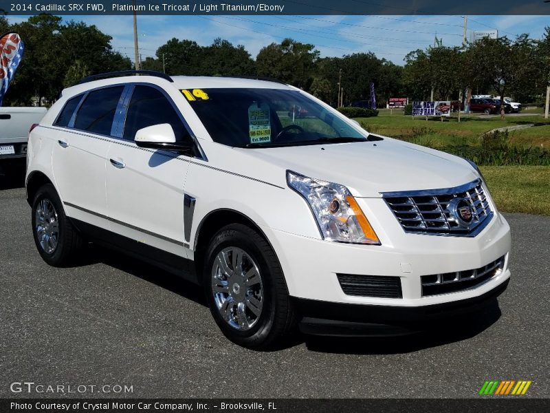 Platinum Ice Tricoat / Light Titanium/Ebony 2014 Cadillac SRX FWD