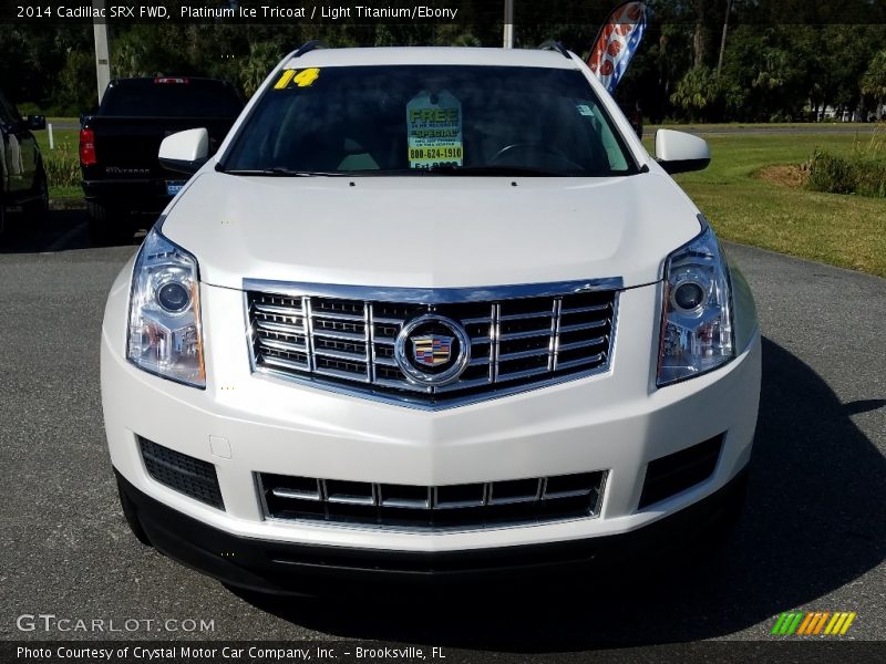 Platinum Ice Tricoat / Light Titanium/Ebony 2014 Cadillac SRX FWD