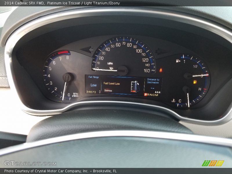 Platinum Ice Tricoat / Light Titanium/Ebony 2014 Cadillac SRX FWD