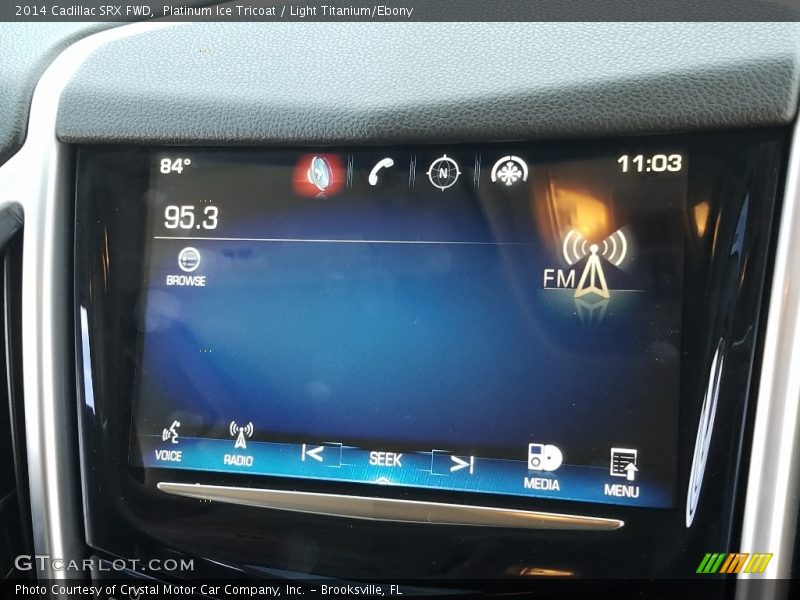 Platinum Ice Tricoat / Light Titanium/Ebony 2014 Cadillac SRX FWD