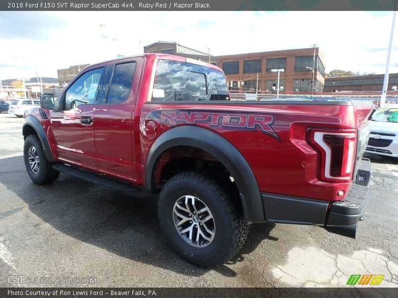 Ruby Red / Raptor Black 2018 Ford F150 SVT Raptor SuperCab 4x4