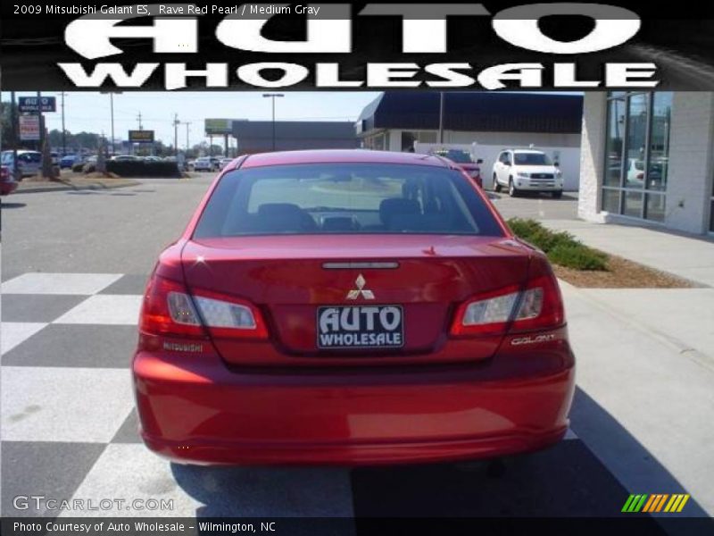 Rave Red Pearl / Medium Gray 2009 Mitsubishi Galant ES