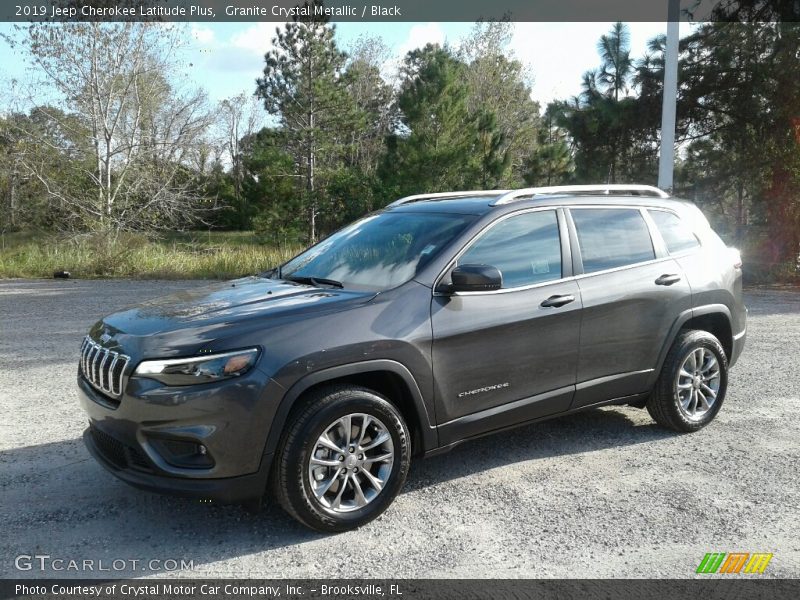 Granite Crystal Metallic / Black 2019 Jeep Cherokee Latitude Plus