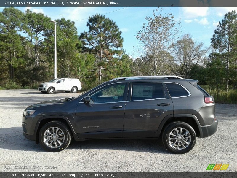 Granite Crystal Metallic / Black 2019 Jeep Cherokee Latitude Plus