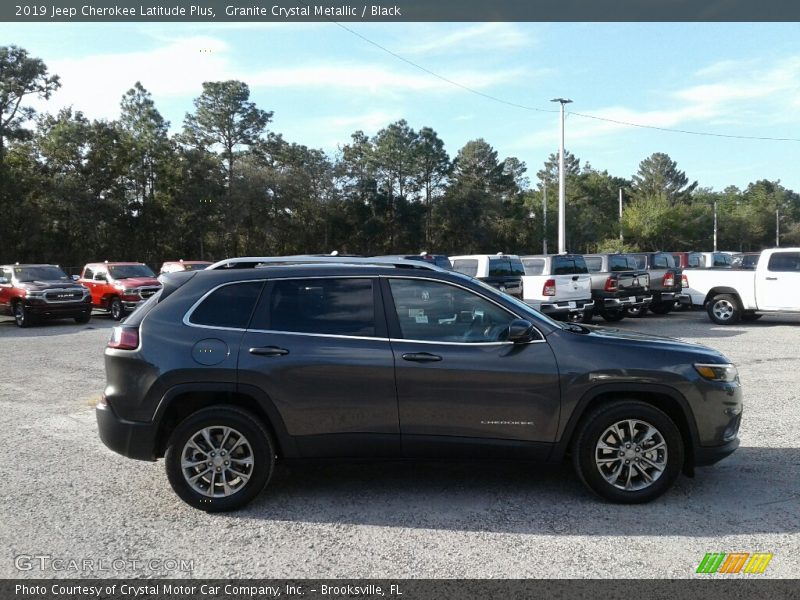 Granite Crystal Metallic / Black 2019 Jeep Cherokee Latitude Plus
