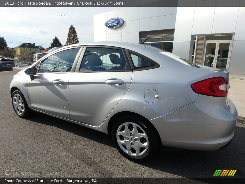 Ingot Silver / Charcoal Black/Light Stone 2013 Ford Fiesta S Sedan