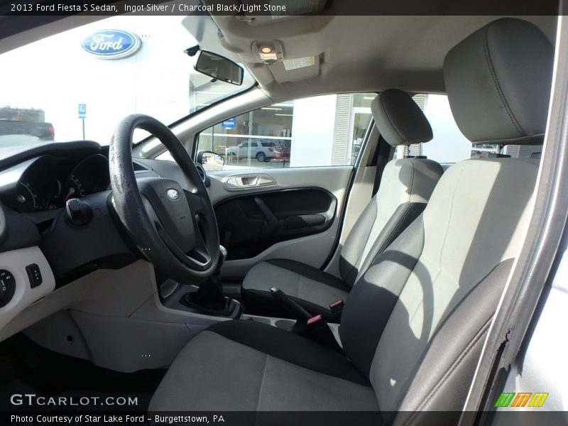 Ingot Silver / Charcoal Black/Light Stone 2013 Ford Fiesta S Sedan