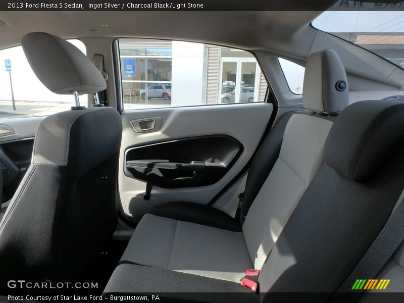 Ingot Silver / Charcoal Black/Light Stone 2013 Ford Fiesta S Sedan