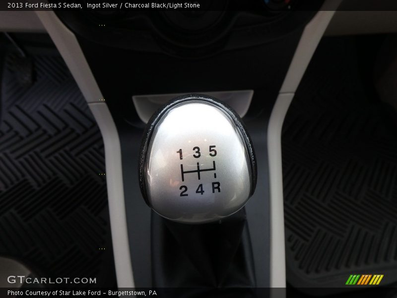 Ingot Silver / Charcoal Black/Light Stone 2013 Ford Fiesta S Sedan