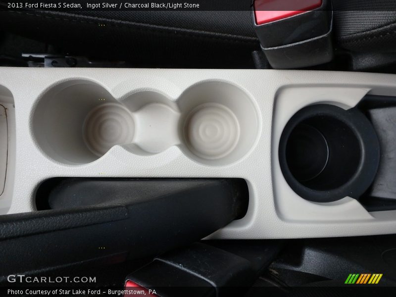 Ingot Silver / Charcoal Black/Light Stone 2013 Ford Fiesta S Sedan