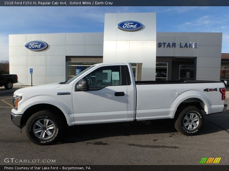 Oxford White / Earth Gray 2018 Ford F150 XL Regular Cab 4x4