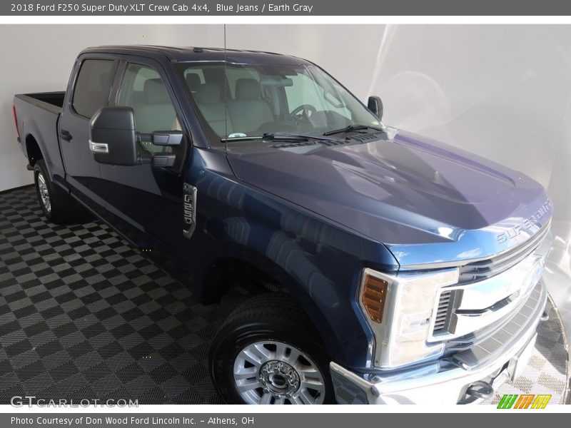 Blue Jeans / Earth Gray 2018 Ford F250 Super Duty XLT Crew Cab 4x4