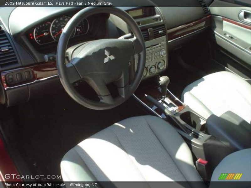 Rave Red Pearl / Medium Gray 2009 Mitsubishi Galant ES