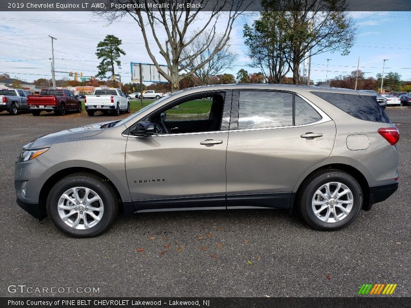 Pepperdust Metallic / Jet Black 2019 Chevrolet Equinox LT AWD