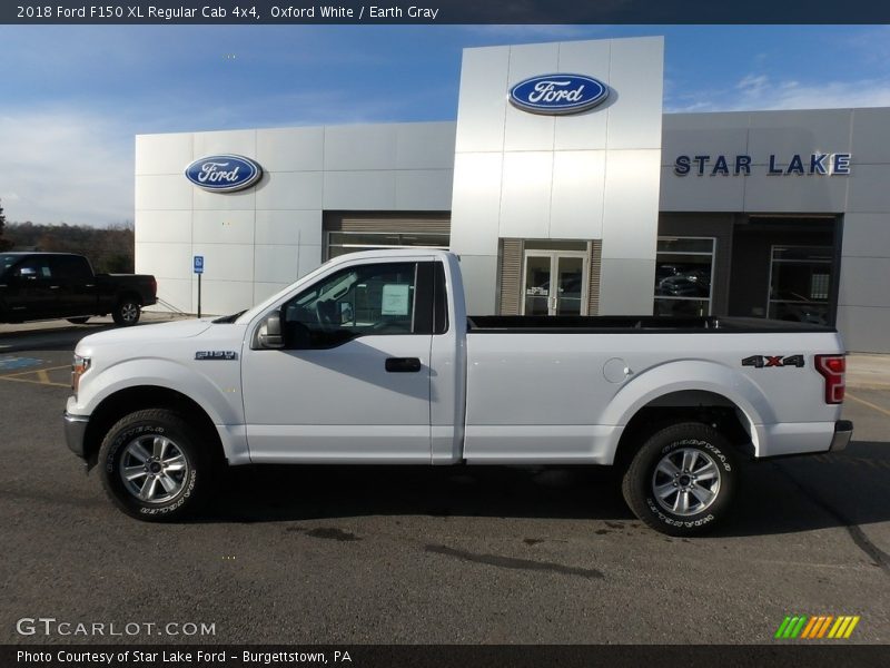 Oxford White / Earth Gray 2018 Ford F150 XL Regular Cab 4x4