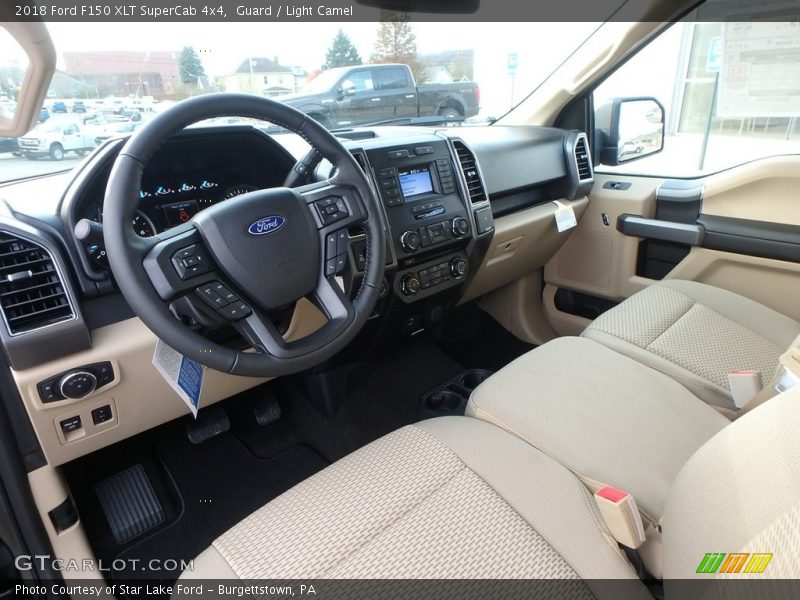  2018 F150 XLT SuperCab 4x4 Light Camel Interior