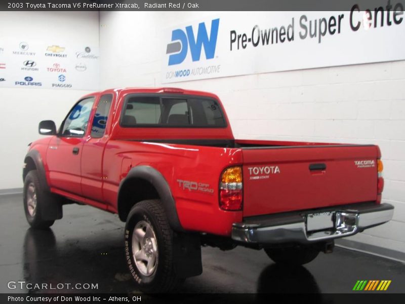 Radiant Red / Oak 2003 Toyota Tacoma V6 PreRunner Xtracab