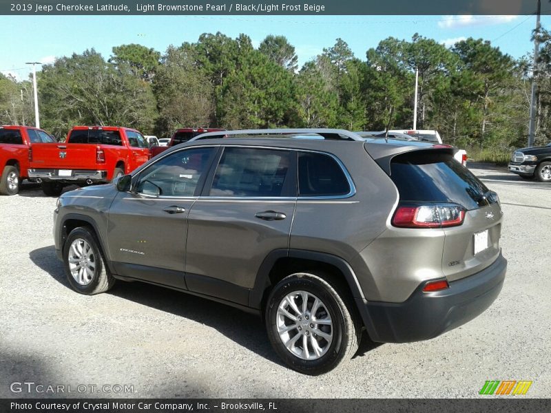 Light Brownstone Pearl / Black/Light Frost Beige 2019 Jeep Cherokee Latitude