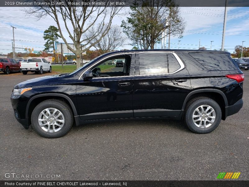 Mosaic Black Metallic / Jet Black 2019 Chevrolet Traverse LS AWD