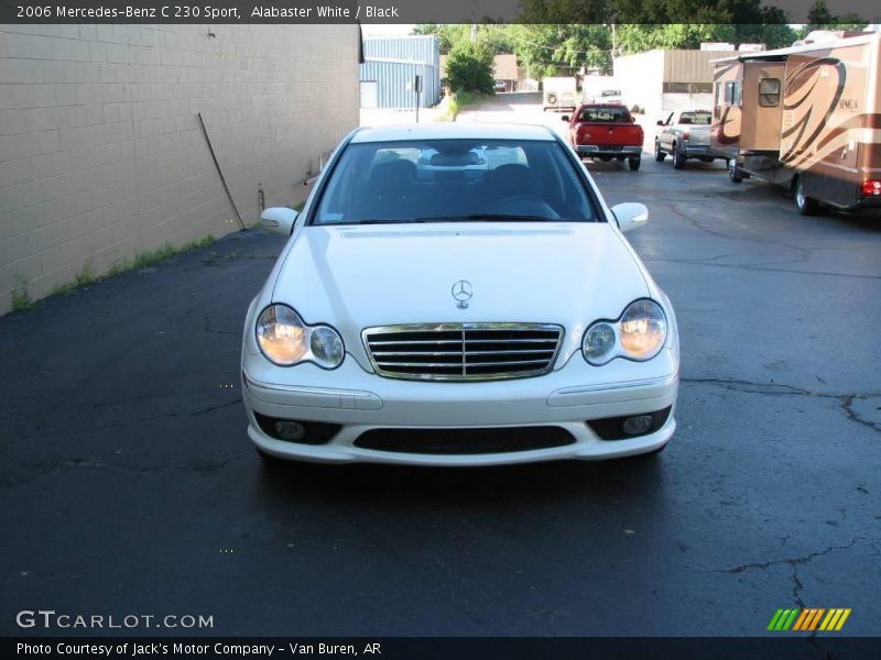 Alabaster White / Black 2006 Mercedes-Benz C 230 Sport
