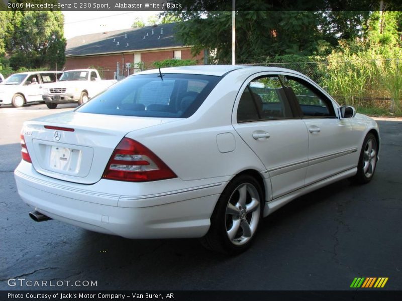 Alabaster White / Black 2006 Mercedes-Benz C 230 Sport