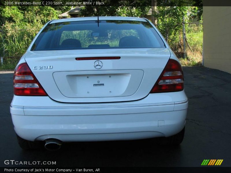 Alabaster White / Black 2006 Mercedes-Benz C 230 Sport