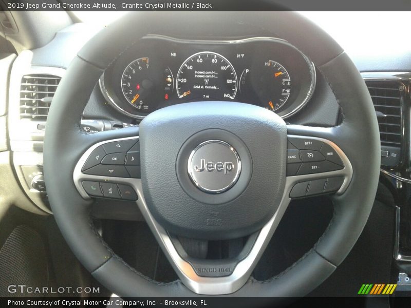 Granite Crystal Metallic / Black 2019 Jeep Grand Cherokee Altitude