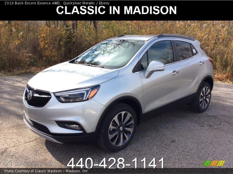 Quicksilver Metallic / Ebony 2019 Buick Encore Essence AWD
