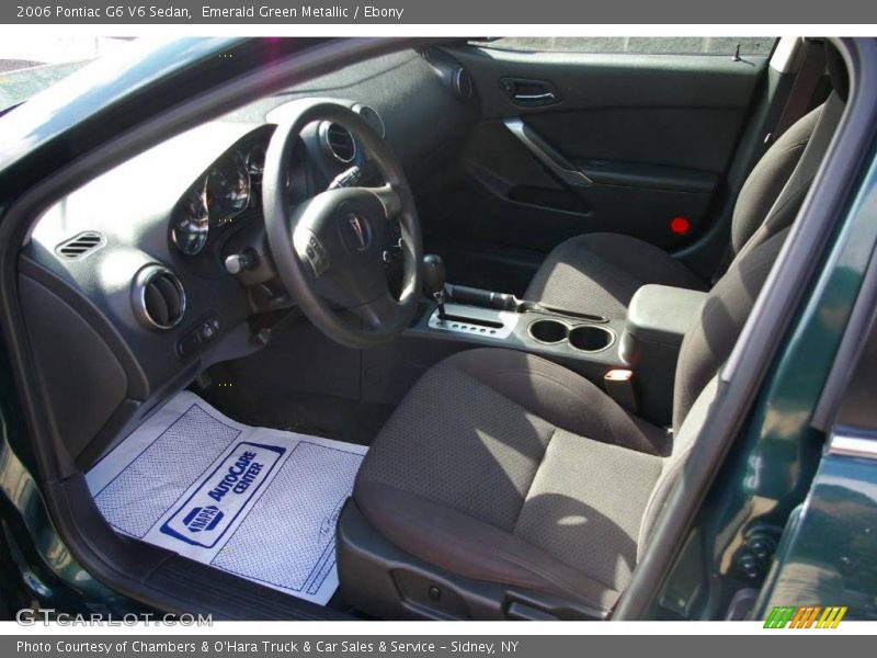Emerald Green Metallic / Ebony 2006 Pontiac G6 V6 Sedan
